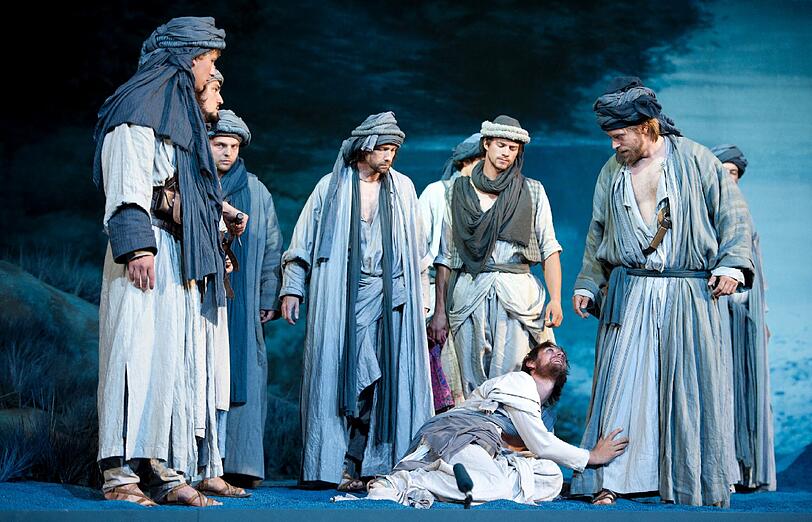 Szenen aus "Joseph und seine Brüder" in Oberammergau.