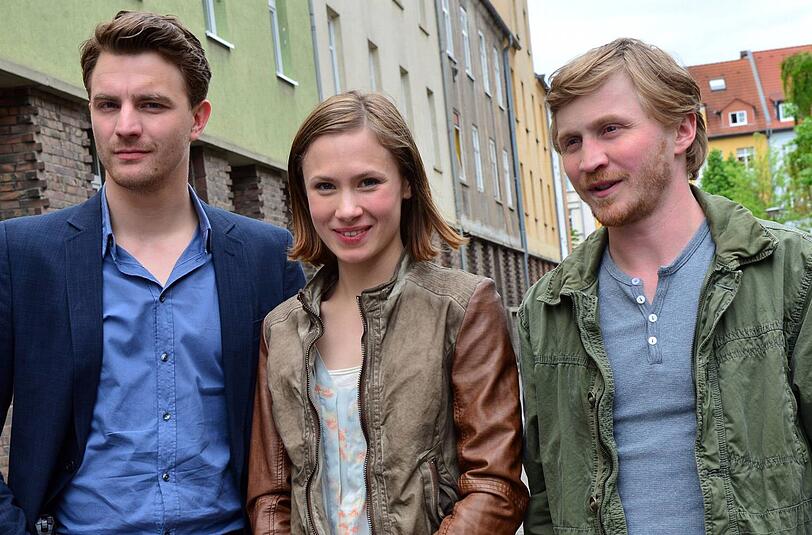 ERFURT: Henry Funck (Friedrich Mücke) und Maik
Schaffert (Benjamin Kramme) sowie Johanna Grewel (Alina Levshin) ermitteln seit 2013.