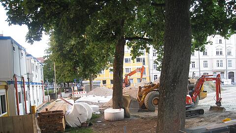Die Baustelle am Josephsplatz.