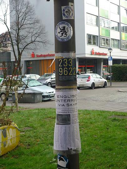 Alles wird beklebt, einfach nur ärgerlich, jeden Tag wieder!
