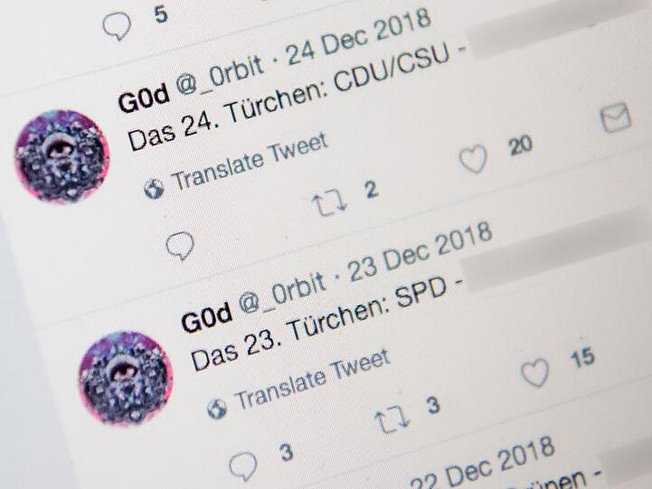 Von diesem Profil beim sozialen Netzwerk Twitter wurde auf die gestohlenen Daten von Politikern verlinkt.