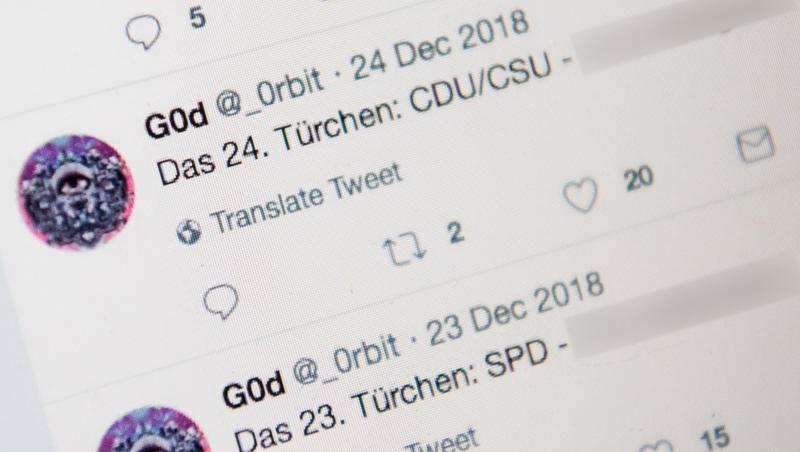 Von diesem Profil beim sozialen Netzwerk Twitter wurde auf die gestohlenen Daten von Politikern verlinkt. Von diesem Profil beim sozialen Netzwerk Twitter wurde auf die gestohlenen Daten von Politikern verlinkt.