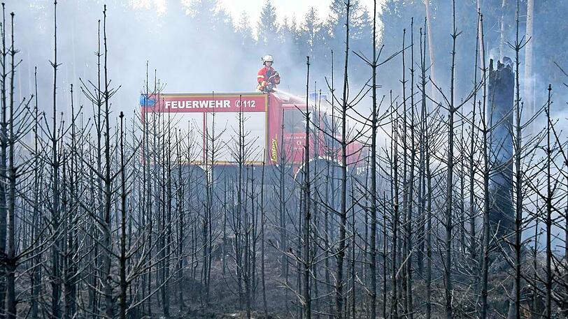 Nach einer Dreiviertelstunde hatten die Retter das Feuer in den Griff bekommen.