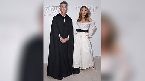 Robbie Williams mit seiner Ehefrau in Paris.