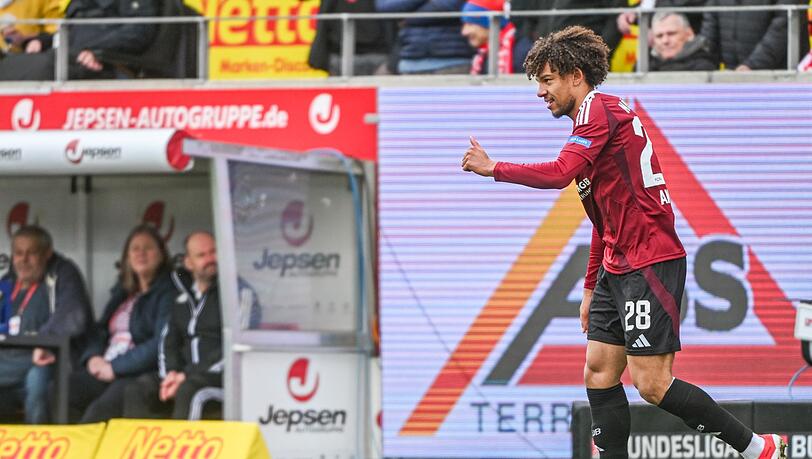 Janis Antiste wird dem 1. FC Nürnberg für zwei Spiele fehlen.