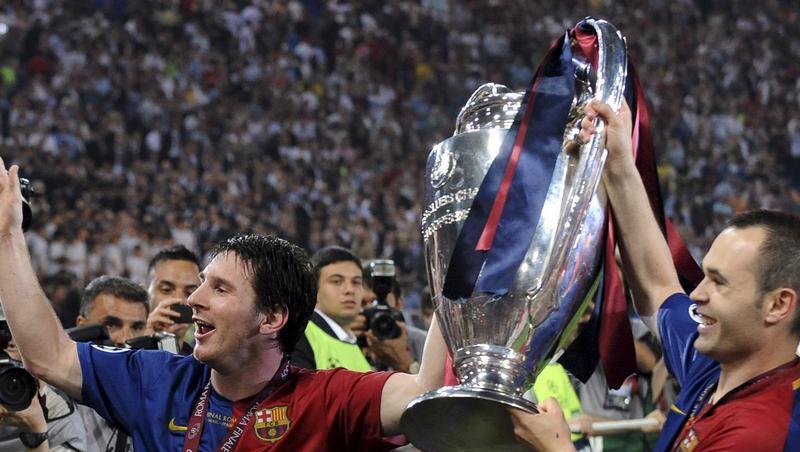 2009 holte der FC Barcelona den Pott: Lionel Messi (l) und Andres Iniesta feiern. 2009 holte der FC Barcelona den Pott: Lionel Messi (l) und Andres Iniesta feiern.