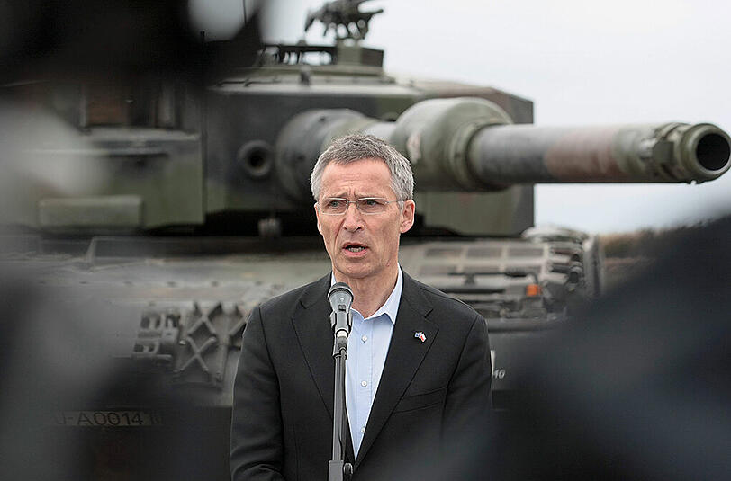 Nato-Generalsekretär Jens Stoltenberg. Die Verteidigungsminister der Nato-Staaten treffen sich in Brüssel.