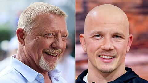 Boris Becker (l.) und Fabian Hambüchen gehören zu den Sportprofis, die im Rahmen von Olympia 2024 im TV zu sehen sein werden.