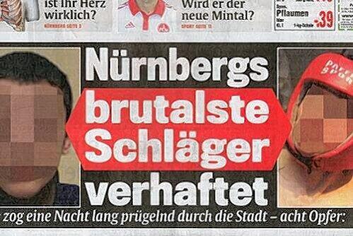 So berichtete die Abendzeitung letzte Woche über die Prügelorgie in der Innenstadt.