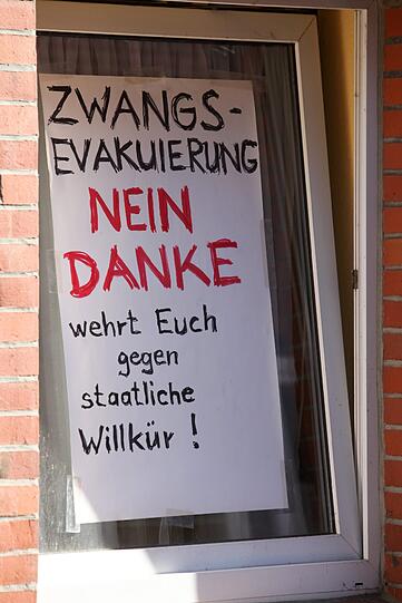 In Lauenburg an der Elbe will jemand nicht evakuiert werden.