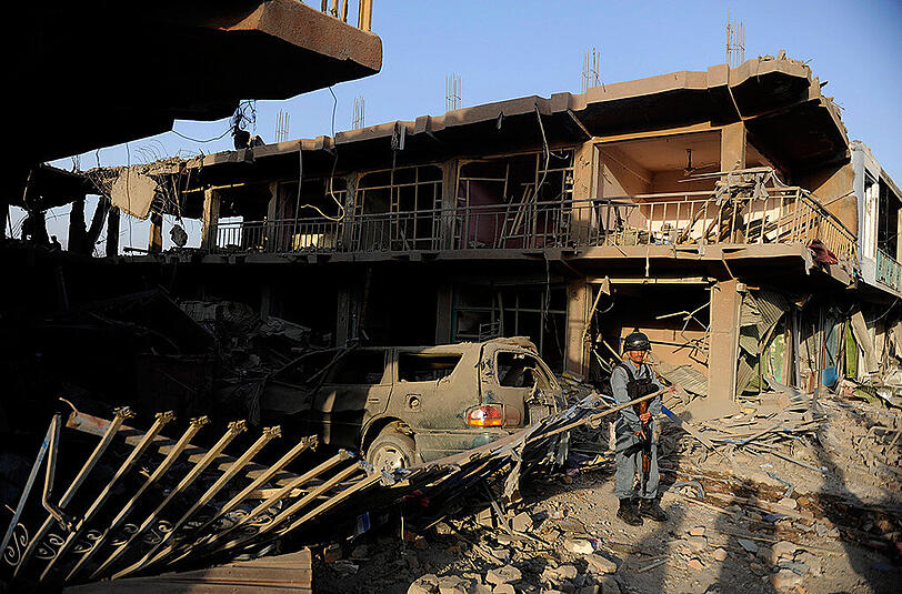 Autobombenanschlag in der afghanischen Hauptstadt Kabul: Dutzende Häuser wurden beschädigt.
