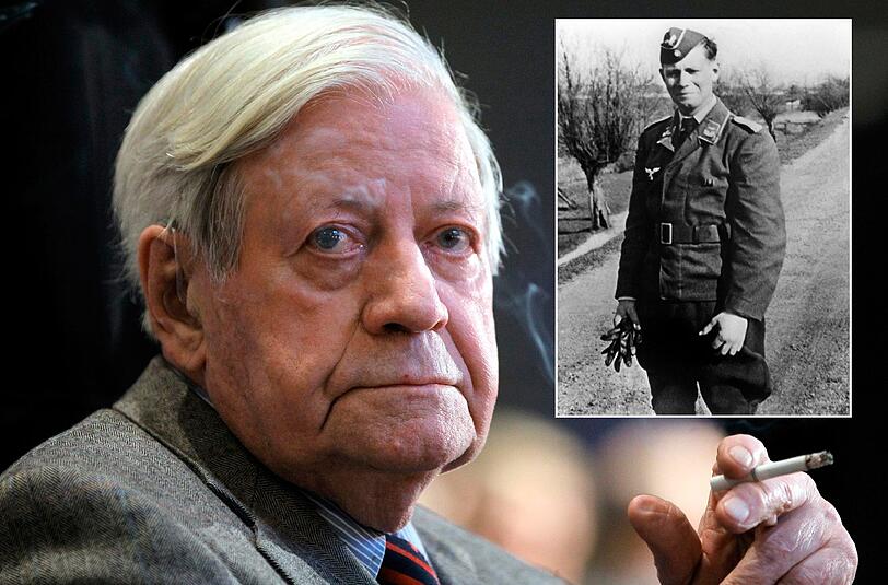 Helmut Schmidt (95) war von 1974 bis 1982 der fünfte Kanzler der Bundesrepublik. Zum Zeitpunkt der Aufnahme oben rechts aus dem Jahr 1940 ist Schmidt Leutnant der Luftwaffe.