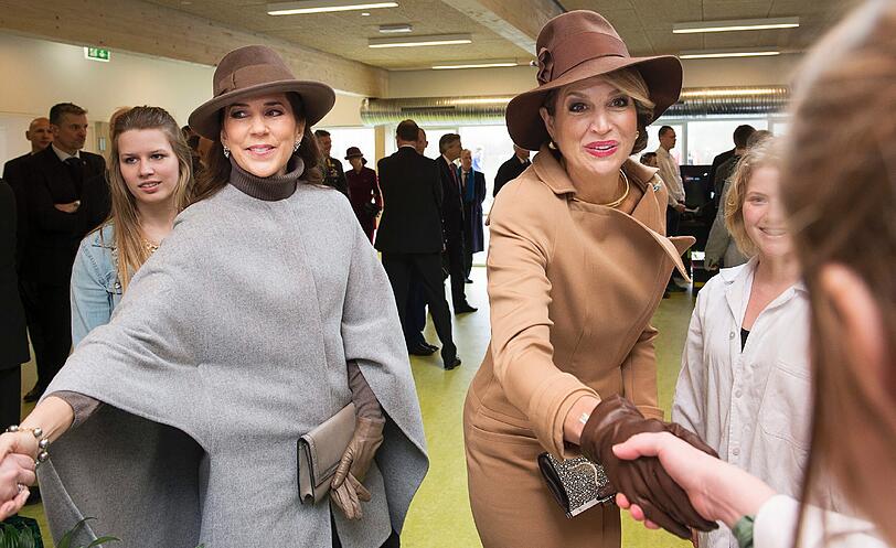 Kronprinzessin Mary von Dänemark mit Königin Máxima der Niederlande