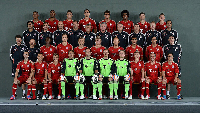 Das Bayern-Mannschaftsfoto der Saison 2012/13. Das Bayern-Mannschaftsfoto der Saison 2012/13.