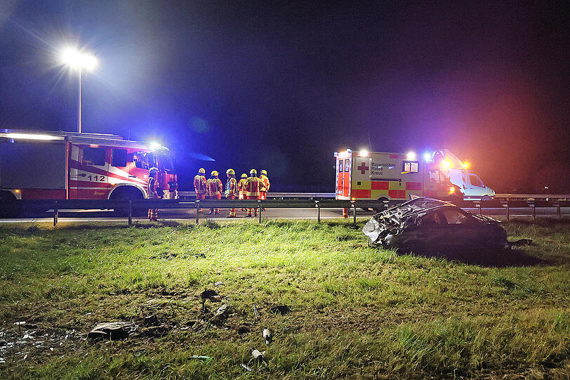 Der Suzuki erlitt bei dem Unfall einen Totalschaden.