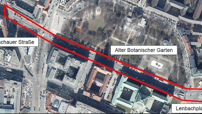 Die Elisenstraße entlang des Alten Botanischen Gartens ist momentan noch ganz ohne Radweg – und ein gefährliches Pflaster für Fahrradfahrer. Die Elisenstraße entlang des Alten Botanischen Gartens ist momentan noch ganz ohne Radweg – und ein gefährliches Pflaster für Fahrradfahrer.