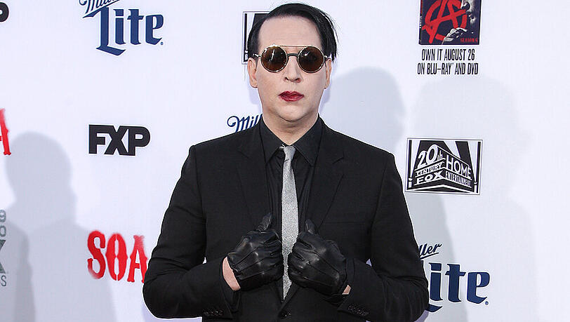 Marilyn Manson auf der Los-Angeles-Premiere von "Sons of Anarchy" im vergangenen Jahr Marilyn Manson auf der Los-Angeles-Premiere von "Sons of Anarchy" im vergangenen Jahr
