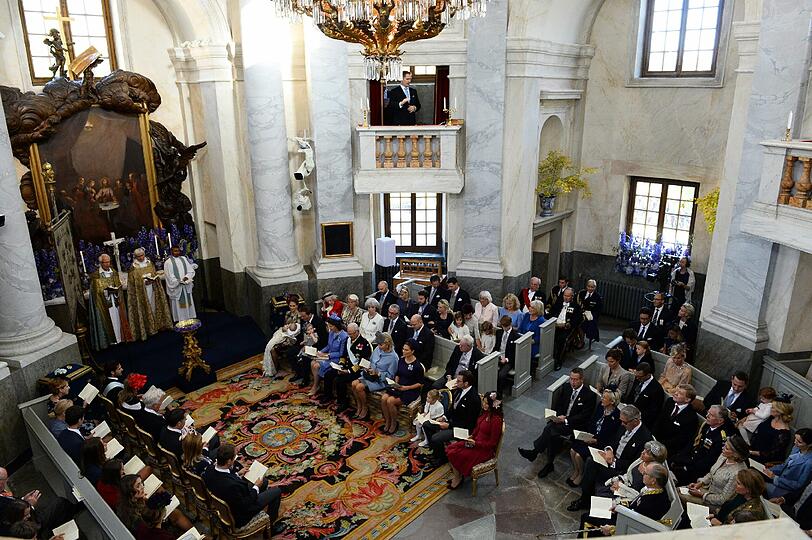 Am Sonntag wurde der kleine Schweden-Prinz Nicolas getauft