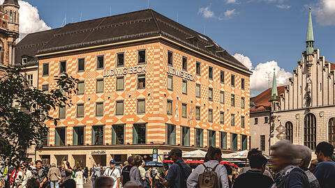 Das Kaufhaus Ludwig Beck am M&uuml;nchner Marienplatz.