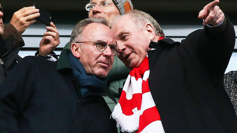 Führungsriege des FC Bayern: Karl-Heinz Rummenigge (li.) und Uli Hoeneß.