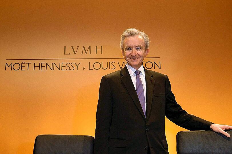 4. Platz: Auch Bernard Arnault machte die Mode reich. Dem LVMH-Chef (Louis Vuitton, Moët & Chandon, etc.) gehören 41 Milliarden US-Dollar.