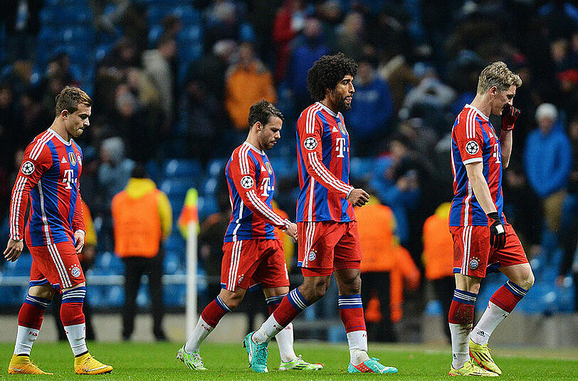 Die Bayern-Spieler mussten am Ende doch als Verlierer vom Platz gehen in der Champions-League-Partie bei Manchester City.
