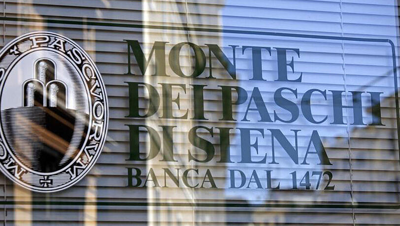 Italienische Krisenbank Monte dei Paschi di Siena in Rom. Die Kapitallücke der Bank liegt nach Berechnungen der EZB bei 8,8 Milliarden Euro.