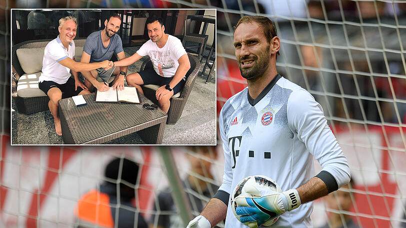 Spielt Tom Starke in der nächsten Saison beim FC Finsing in der Bezirksliga. Ein Facebook-Bild soll ihn bei der Vertragsunterschrift zeigen.
