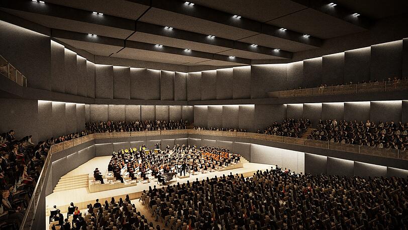 So könnte die provisorische Philharmonie am Heizkraftwerk Süd aussehen. Eine genaue Planung gibt es noch nicht. So könnte die provisorische Philharmonie am Heizkraftwerk Süd aussehen. Eine genaue Planung gibt es noch nicht.