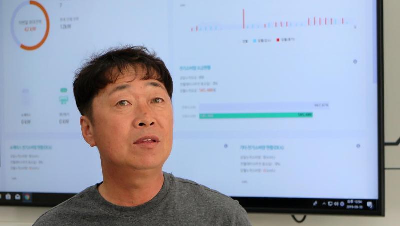 Kim Dong Gu ist Dorfchef des südkoreanischen Orts Daeseong-dong. Kim Dong Gu ist Dorfchef des südkoreanischen Orts Daeseong-dong.