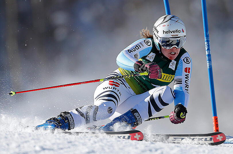 Viktoria Rebensburg fuhr in Aspen als beste Deutsche auf den siebten Rang.