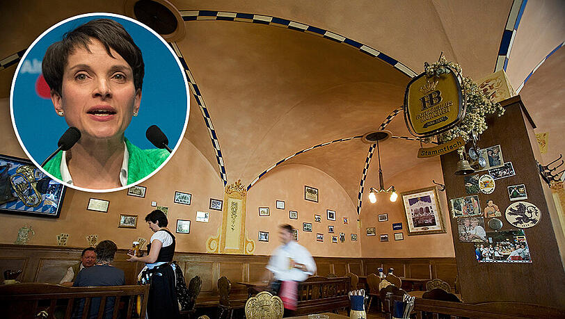 AfD-Chefin Frauke Petry soll am 13.05. eine Rede im Hofbräukeller halten. AfD-Chefin Frauke Petry soll am 13.05. eine Rede im Hofbräukeller halten.