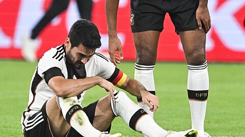 Kapitän Ilkay Gündogan musste das Feld in der Mitte der ersten Halbzeit verletzungsbedingt verlassen.