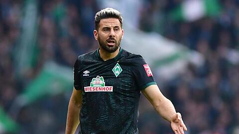 Claudio Pizarro von Bremen auf dem Spielfeld. Foto: Soeren Stache/dpa-Zentralbild/dpa/Archivbild