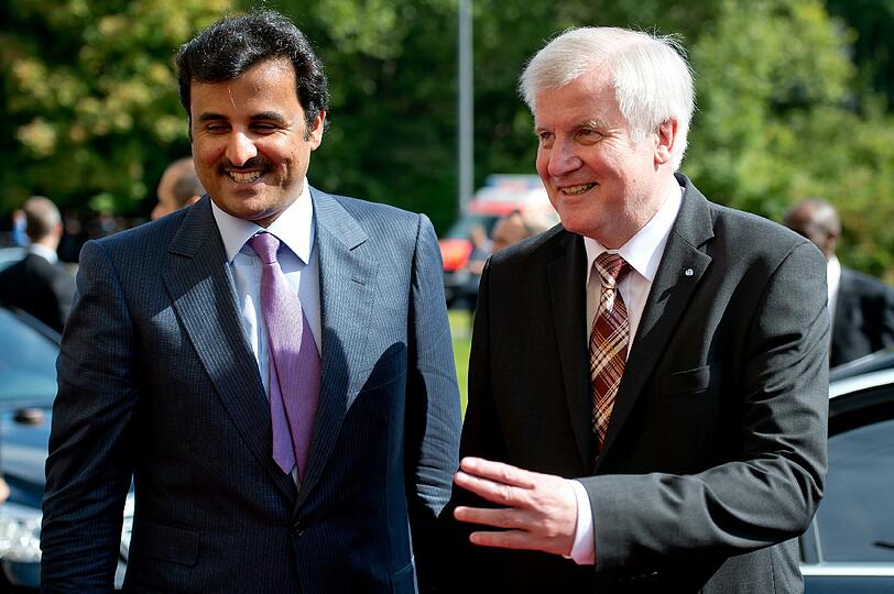 Horst Seehofer empfing am Donnerstag den Emir des Staates Katar, Scheich Tamim Bin Hamad al-Thani in München.