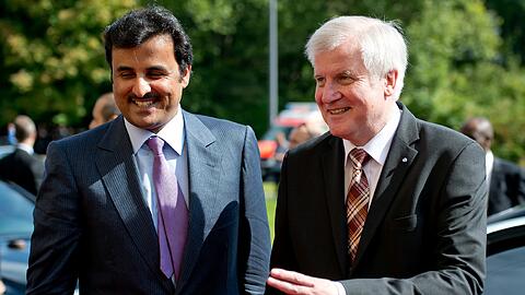 Horst Seehofer empfing am Donnerstag den Emir des Staates Katar, Scheich Tamim Bin Hamad al-Thani in München.
