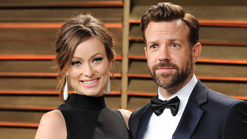 Olivia Wilde and Jason Sudeikis 2014 auf einer Oscar-Party Olivia Wilde and Jason Sudeikis 2014 auf einer Oscar-Party
