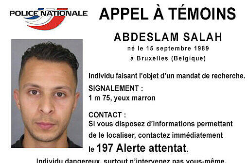 Mit diesem Aufruf fahndete die französische Polizei nach dem mutmaßlichen Attentäter Abdeslam Salah.