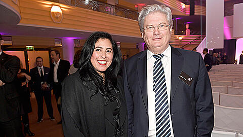Münchens neues Power-Paar: Nagia El-Sayed und Sigmund Gottlieb bei der &bdquo;Best Brands&ldquo;-Gala.