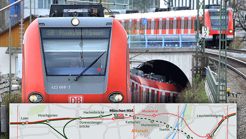 Klagen, nichts als Klagen. Bis die S-Bahn eine zweite Stammstrecke bekommt, dauert's noch.