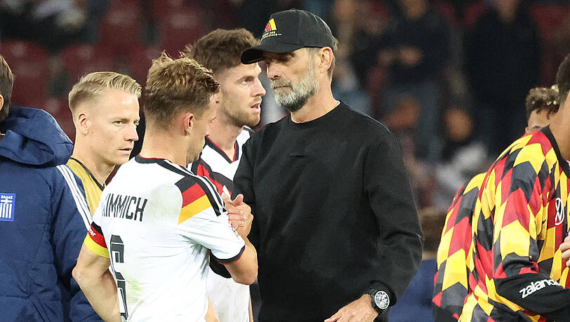 Obwohl er gerne geblieben w&auml;re, schickte Bundestrainer J&uuml;rgen Klopp seinen Kapit&auml;n Joshua Kimmich nach Hause.