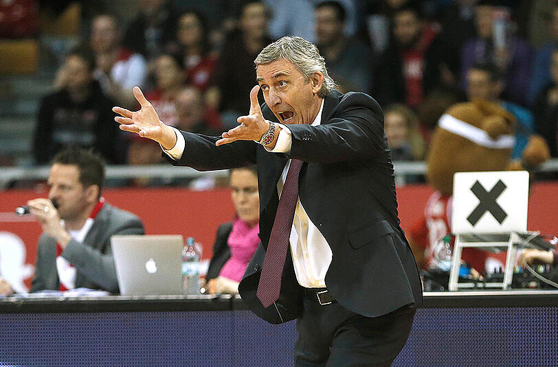Nicht nur an der Seitenline ein Vulkan: Svetislav Pesic.