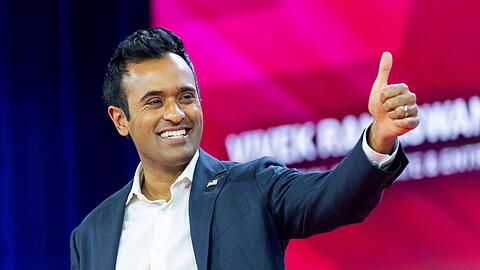 Vivek Ramaswamy soll gemeinsam mit Elon Musk beratend tätig sein. (Archivbild)