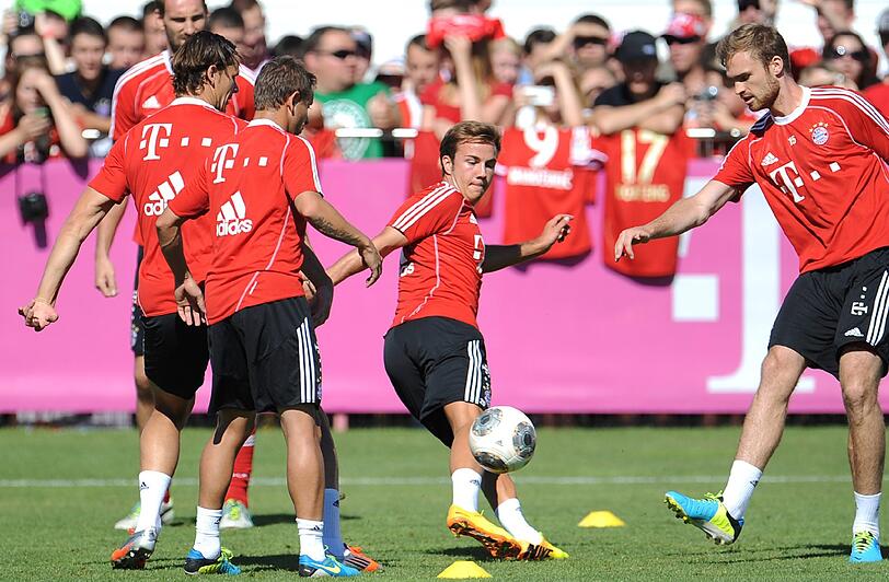 FC Bayern München: Bilder: Erstes Training mit Mario Götze - FC Bayern - Abendzeitung München