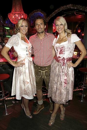 Christine Theiss, Quirin Berg und Freundin Natascha Grün.