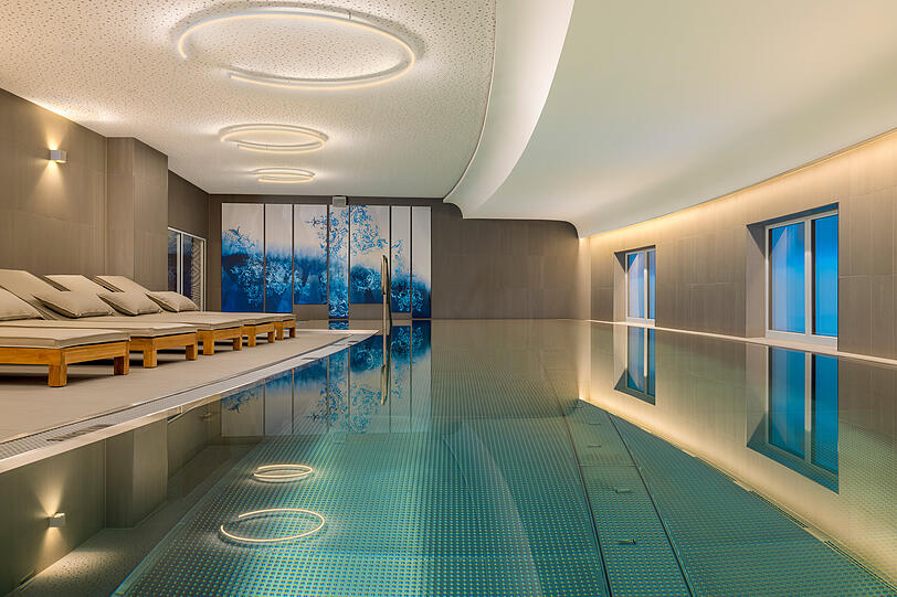 Ein Blick in den Spa-Bereich des Hotels. Ein Blick in den Spa-Bereich des Hotels.
