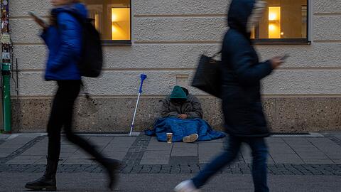 Ein Obdachloser in M&uuml;nchen. (Symbolbild)