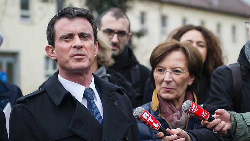 Frankreichs Premierminister Manuel Valls besuchte am Samstag die Bayernkaserne. Frankreichs Premierminister Manuel Valls besuchte am Samstag die Bayernkaserne.