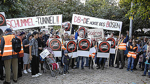 Die Haidhauser wehren sich gegen den &bdquo;Schummel-Tunnel&ldquo;: So haben die Bürger am 1. Oktober im Osten der Stadt gegen die zweite Stammstrecke protestiert.