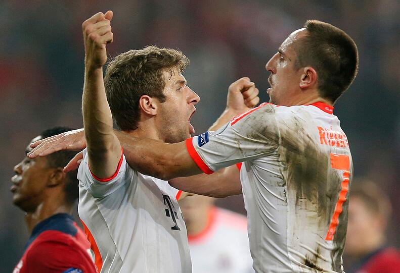 Die Bayern gegen Lille - sehen Sie hier die Bilder des Spiels.
